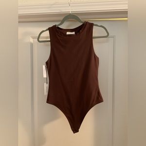 Aritzia Babaton Contour Bodysuit - Coffee Bean